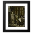 thumbnail image 2 of Willem Joseph Laquy 15x18 Black Modern Framed Museum Art Print Titled - Gallant Scene in a Kitchen Interior (1780 - 1798), 2 of 5