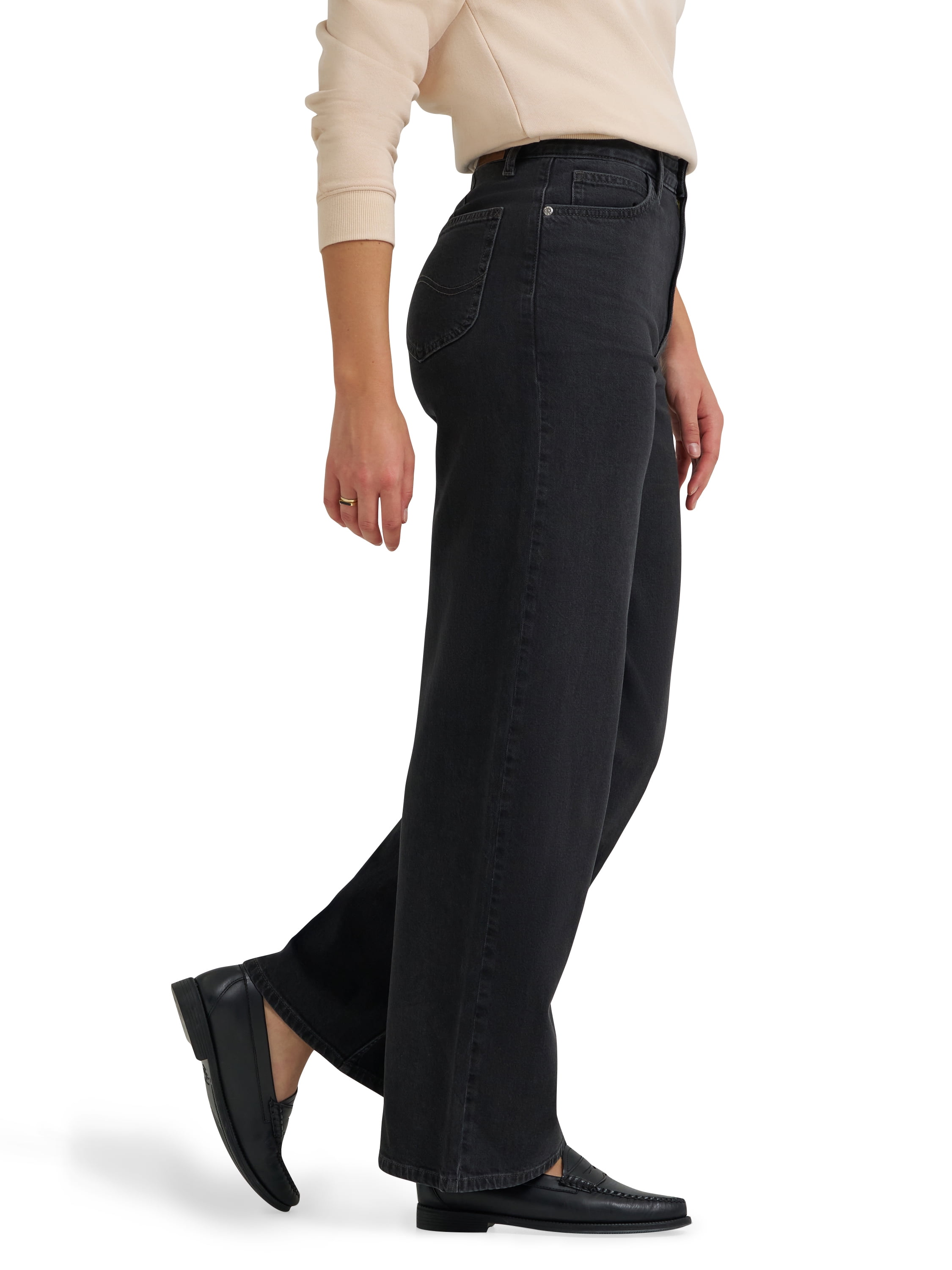 Lee® Women's Heritage A-Line Wide Leg Denim Trouser Jeans, Sizes 2-18