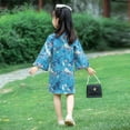 thumbnail image 6 of Otqutp Girls Qipao Long Sleeve Dress Chinese New Year Clothing Traditional Ethnic Style Performance Clothes for Kids Toddler, 6 of 8