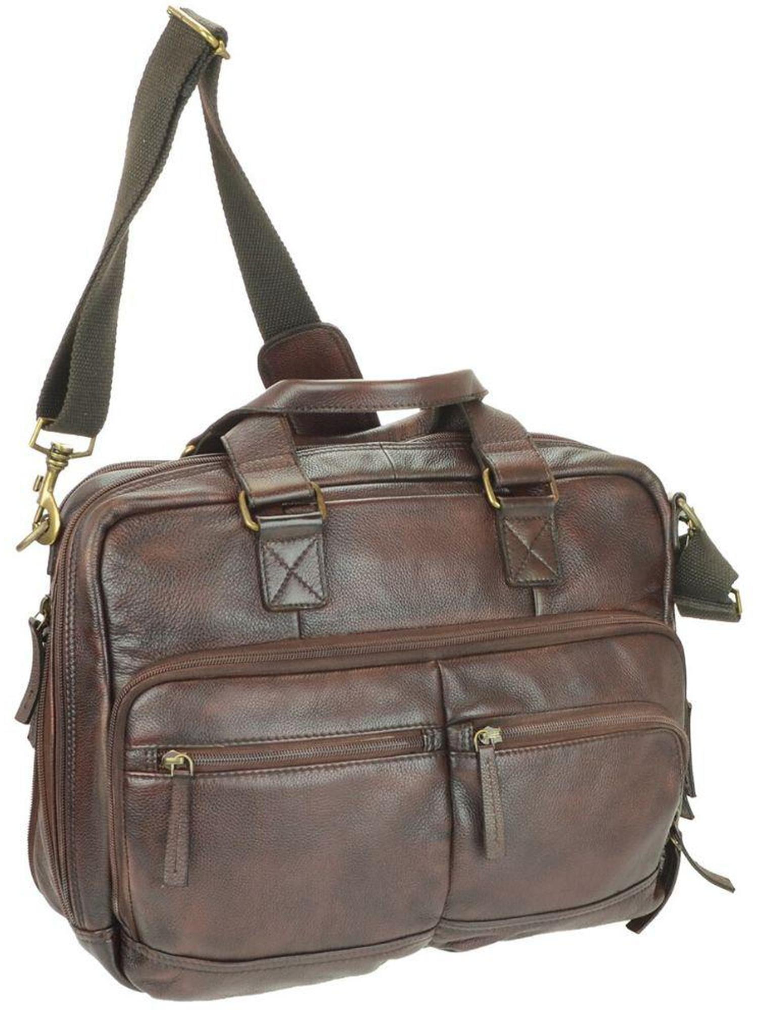 expandable leather briefcase