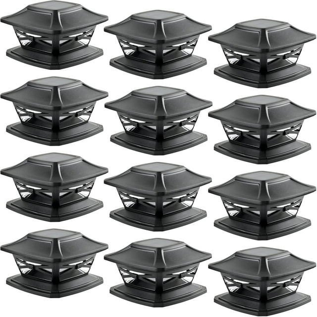 Luces solares tipo poste Davinci Lighting FlexFit, paquete de 12 unidades