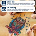 thumbnail image 4 of Puzles de madera Hopelucr Owl Animal, 200 piezas, para adultos, 4 of 7
