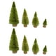 thumbnail image 2 of 8 piezas de árboles de Navidad artificiales con cepillos para mesa, decoraciones navideñas en miniatura Verde, 2 of 8