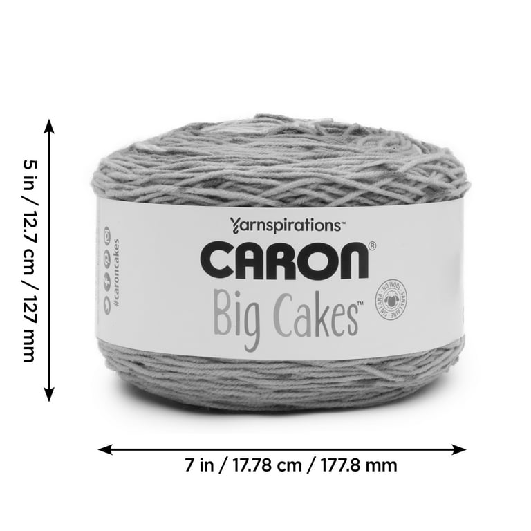 Caron Big Cakes Self Striping Yarn ~ 603 Yd/551 M/10.5Oz/300 G Each (Cookie Crumble)