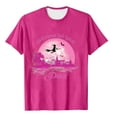 thumbnail image 6 of Sexlip Women's Graphic Print Short Sleeve T Shirt Versatile Design Comfortable Fabric Daily Casual Wear Pink XXXXXL, 6 of 6