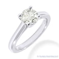 thumbnail image 2 of Round Cut Forever Brilliant Moissanite 4-Prong Solitaire Engagement Ring in 14k White Gold, 2 of 4