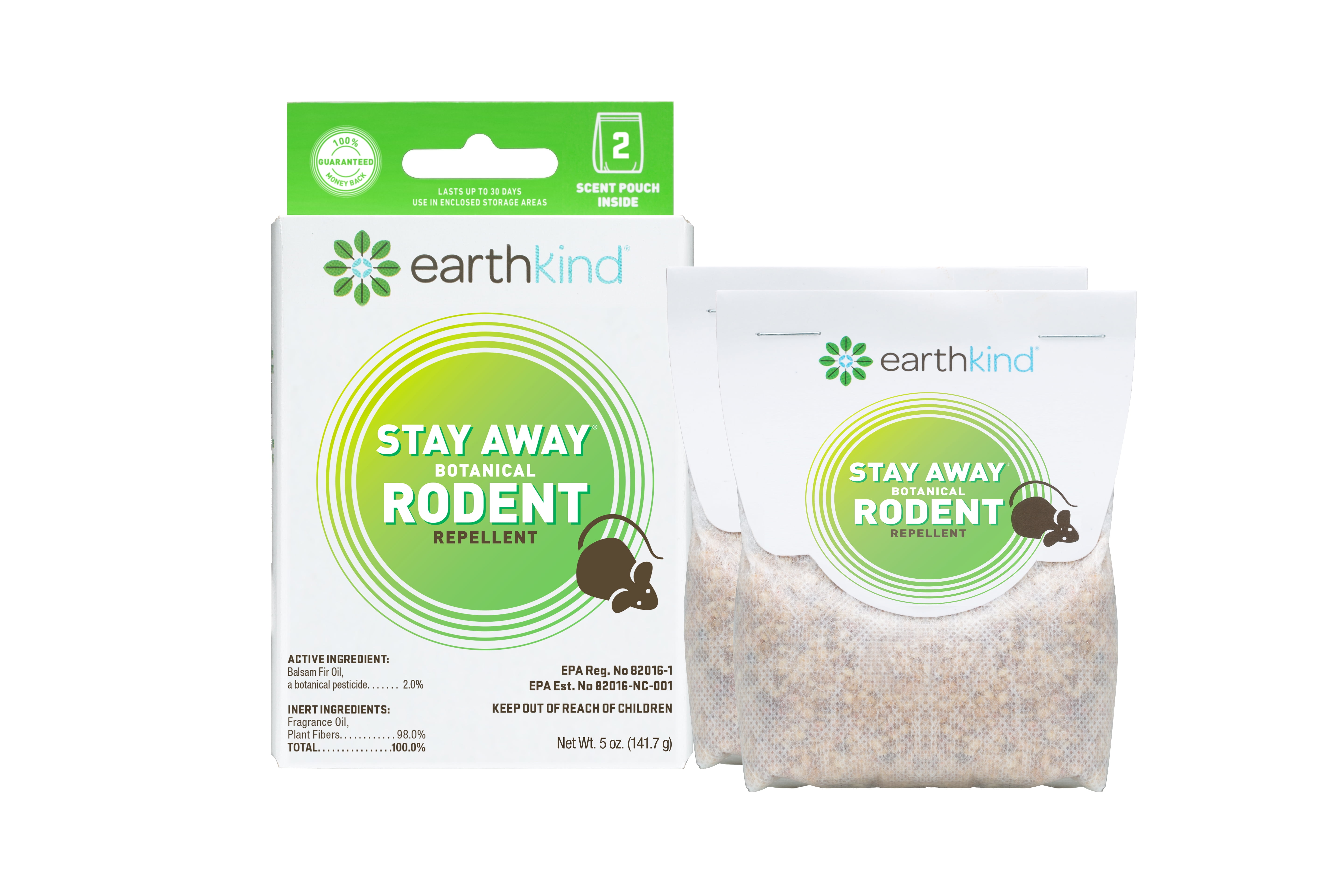 Earthkind Stay Away Rodent Natural Repellent, Pest Repellent, 5 oz., 2-Pack