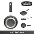 thumbnail image 3 of Granitestone Mini Nonstick Egg Pan & Omelet Pan – 5.5” Single Serve Egg Nonstick/Skillet, Diamond Infused, Small Frying Designed for Eggs Pancakes, Non Toxic, Dishwasher Safe, 3 of 8