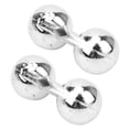 thumbnail image 2 of 40Pcs Sea Fishing Double Rattle, Bell Beads Fishing Double Rattle, Adult Children For Sea/ Water Outdoor Fun Luring Fish Silver, 2 of 8