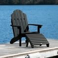 thumbnail image 2 of Highwood 2-pc Classic Westport Adirondack Set with 1 Folding Adirondack Ottoman - Outdoor, Eco-friendly, Synthetic Wood, 2 of 8