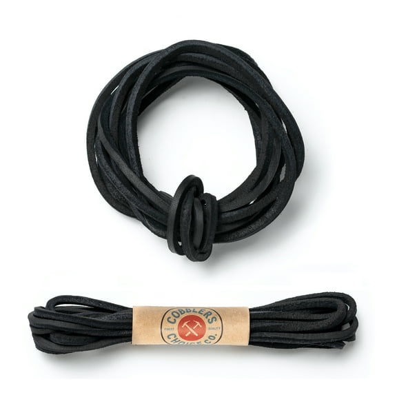 Cobbler's Choice Leather Boot Lace - 54 Inches - Black