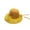 Yellow, variant on Visor Hat Breathable Sweet Holiday UV Protection Travel Bowknot Lanyard Solid Color Sunshade Fisherman Hat Women Cap Bucket Hat Sun Hat ORANGE