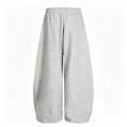 thumbnail image 5 of Landzoo Big Girls Back To School Pants Letter Print Elastic Waist With Pockets And Drawstring Fall Comfortable Girls Athletic Trousers Size 8-9 Years, 5 of 5