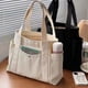 thumbnail image 5 of Tela de lona casual mujer de gran capacidad portátil 100 bolsos de hombro, 5 of 5