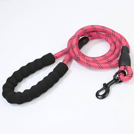 CoreLife Reflective Dog Leash - 6 ft High Visibility Nylon Braided Safety Dog Leash for Medium and Large