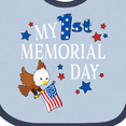 thumbnail image 4 of Inktastic My First Memorial Day Eagle Boys or Girls Baby Bib, 4 of 4