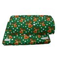thumbnail image 4 of Green Xmas Foot Rest, Ornamental Cartoon Winter Deer Heads Pattern and Snowflake Dots, Non-Slip Backing Ergonomic Memory Foam Leg Support for Office, Vermilion Amber and White, by Ambesonne, 4 of 5