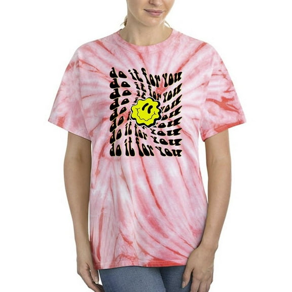 Do It For You! Happy Face Tie Dye Cyclone Women -Image by Shutterstock, Female XX-Large