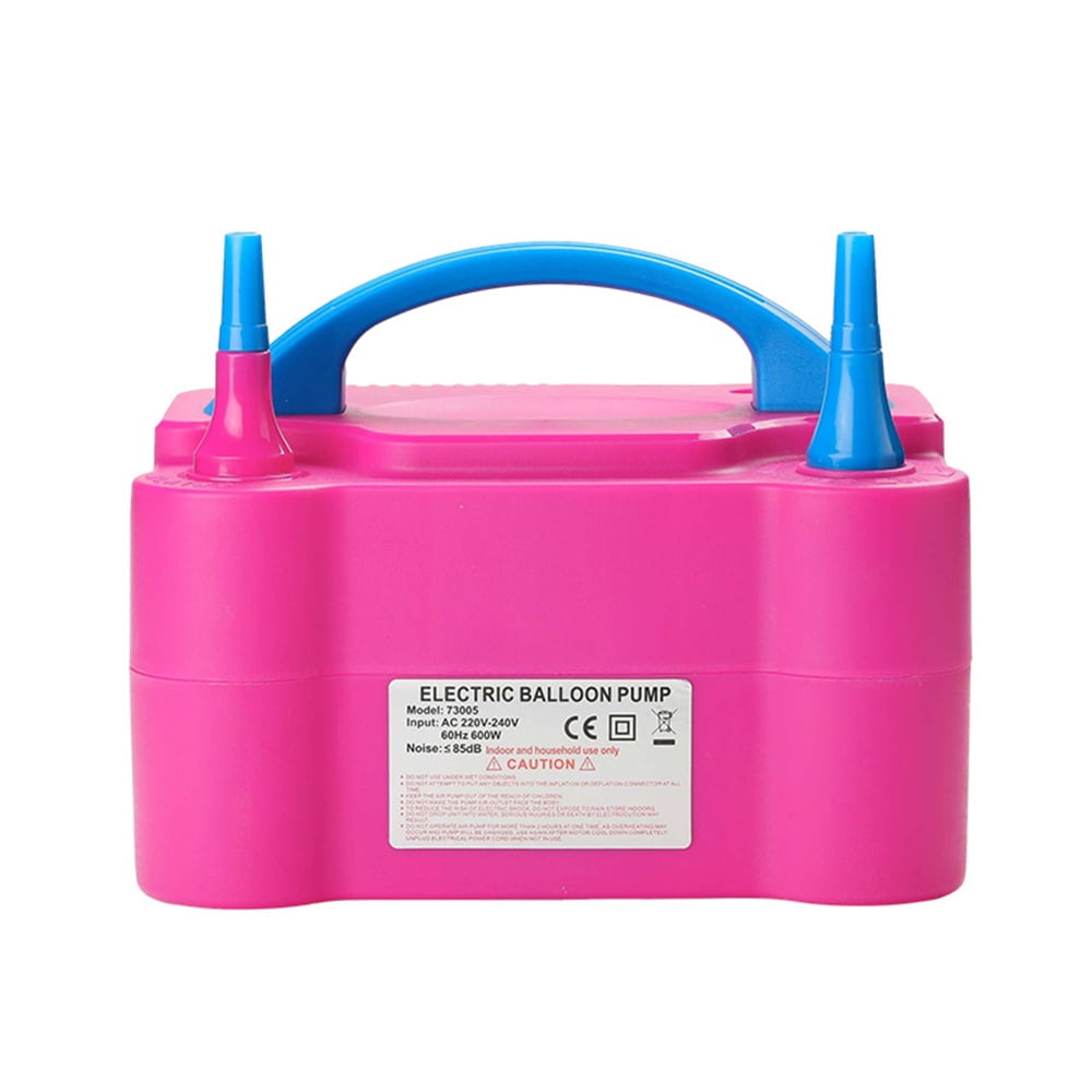 Electric Air Balloon Pump Portable Dual Nozzle Electric Balloon Blower