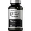 Activated Charcoal 780mg | 320 Capsules | from Coconut Shells | by Horbaach