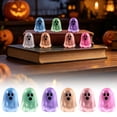 thumbnail image 5 of TINGXIN Mini Halloween Figurines, Glow-In-The-Dark Ghost Figurines Small Gift, Adorable Non-Scary, for Party Favors & Treasure Hunt, (Style C, 3Pcs), 5 of 5