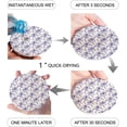 thumbnail image 2 of RYLABLUE Lavender Set of 4 Round Coaster for Drinks, Absorbent Ceramic Stone Coasters Cup Mat with Cork Base for Home Kitchen Room Coffee Table Bar Decor, 2 of 5
