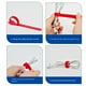 thumbnail image 4 of Inteprter 100 piezas de correa de sujeción de cables profesional ajustable autoadhesiva sujetador de montaje de alambre accesorios organizador accesorio Teléfono y Comunicación Verde, 4 of 6