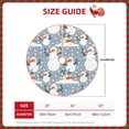 thumbnail image 2 of Disketp Happy Snowmen Snowfall Christmas Tree Skirt, Christmas Tree Decorations, Christmas Decor, Tree Mat Decoration(30-48IN)-48", 2 of 6