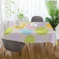 thumbnail image 6 of GZHJMY Easter Eggs Tablecloth, Rectangle Waterproof Washable Polyester Table Cover for Picnic Dinner Holiday Party Decor, 54 x 72 Inch, 6 of 7