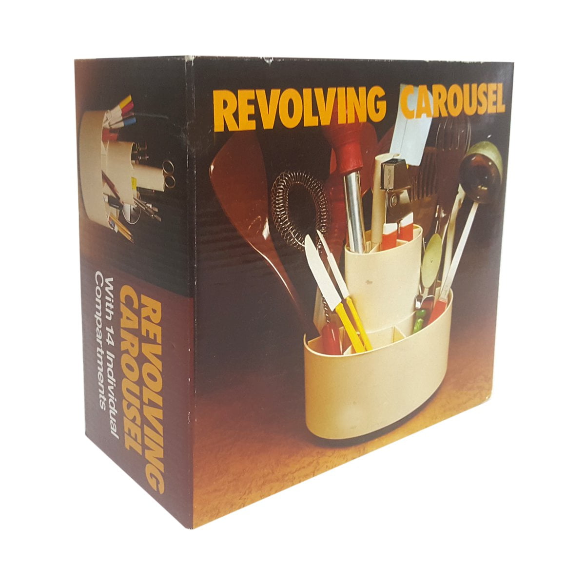 Revolving Utensil Carousel With 14 Compartments JB3703