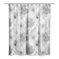 thumbnail image 2 of Creative Products Gray Big Watercolor Florals 71x74 Shower Curtain, 2 of 2