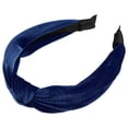 thumbnail image 5 of Unique Bargains Velvet Knotted Headbands Hairband for Women 1.2 Inch Wide Navy Blue, 5 of 7