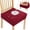 Red, variant on Elastic Stretch Dining Chair Seat Cover Removable Washable Non Slip Chair Protector Universal Fit for Home Kitchen Office Restaurant Easy Installation Durable Fabric
