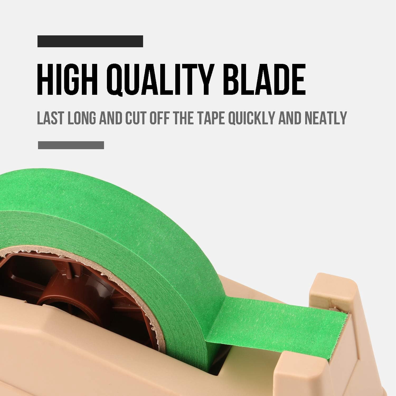 Desktop Tape Dispenser Holder with Large 3-inch Core – For Masking, Heat Transfer, Painter’s, Freezer, and Kitchen Tapes
