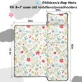 thumbnail image 5 of Pioneer Flower Floral Print Pattern Toddler Nap Mat for Teens Preschool Daycare, Teens Sleeping Mat Bag, Toddler Sleeping Bag with Pillow, 5 of 6
