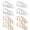 Rose Gold/Silver, variant on 32pcs Horseshoe Nose Septum Rings Stainless Steel Piercing Jewelry Cartilage Helix Tragus Earring Hoop Lip Horseshoe Piercing Retainer For Women Men 6mm 8mm 10mm 12mm, Black/Silver