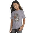 thumbnail image 4 of Never Give Up Fight Skull Tattoo Crewneck T Shirts Boy Girl Teen Brisco Brands S, 4 of 6