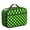 Green and Black, variant on Purple and White Wavy Checkered Pattern Insulated Lunch Bag Teens,Bento School Lunch Bag for Teens for Work,Picnic or Travel 10.6x7.7x4.3 Inches,12 Can Capacity
