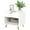 White, variant on HOMCOM Nightstand with Drawer and Open Compartment for Bedroom, White