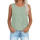 thumbnail image 2 of Camisas Y Tops de Verano de Mujer Cuello Redondo Camisa sin Mangas de Rayas Tela Cómoda Casual para Citas, Ocasional, Fiesta, Playa, Trabajo, 2 of 8