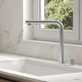 thumbnail image 1 of Stylish Single Handle Brushed Stainless Steel Lift Up Kitchen Faucet K-152S, 1 of 11