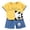 E, variant on WUXIAN Boys Set Summer T Shirt Set Infant Short Sleeved Shorts Breathable Two Piece Set Kids Stylish Outfits
