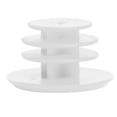 thumbnail image 2 of 2 piezas de tapones para manillar de bicicleta de plástico para bicicleta de montaña (blanco), 2 of 7