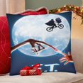 thumbnail image 4 of E.T., el Extraterrestre Fundas de almohada de terciopelo con tema, regalos de funda de almohada, decoración para el hogar, cojín de lanzar, regalo de cumpleaños para fans y parejas. 45cm x 45cm., 4 of 6
