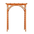 thumbnail image 3 of VINGLI 85in Wooden Garden Arbor, Wedding Arch for Ceremony Plant Climbing, Pergola for Garden Backyard, Lawn (Teak), 3 of 7