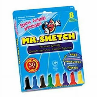 Mr.Sketch Scented Washable Marker Set 6/PkgChisel 