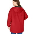 thumbnail image 2 of Woman Within Plus Size Hooded Slicker Raincoat, 2 of 5