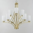 thumbnail image 4 of 20036SWSBR Maxim Lighting Deven - 9 Light 2-Tier Chandelier In Modern Style-32 Inches Tall and 32 Inches Wide-Satin Brass Finish    -Traditional, 4 of 5