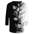 thumbnail image 5 of Cavosen 3/4 Sleeve Shirts for Women Loose Fit Floral Graphic Print Pullover Blouse Crewneck Casual Dressy Summer Tees Resort Trendy Tops Beach Vacation T-Shirts Workout M, 5 of 5