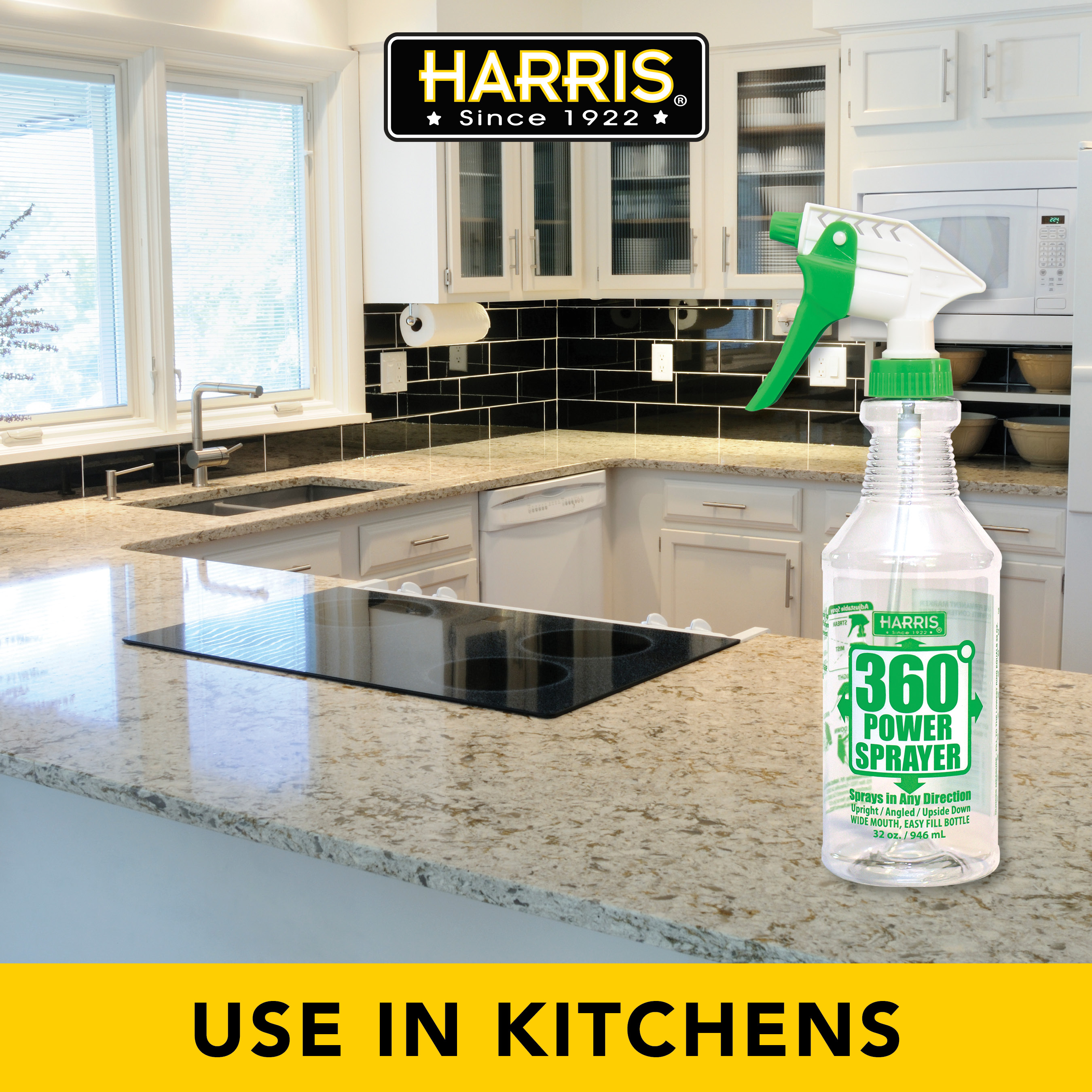 Heavy Duty Chemical Resistant Upside Down Spray Bottle Sprayer Head – 2 Pack, 9.25" Dip Tube, S.M. ARNOLD 92-712